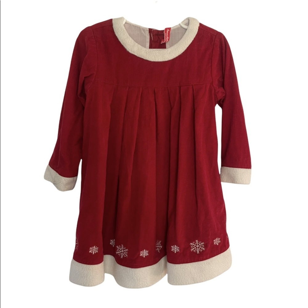 Vintage Hanna Andersson Snowflake Corduroy Dress